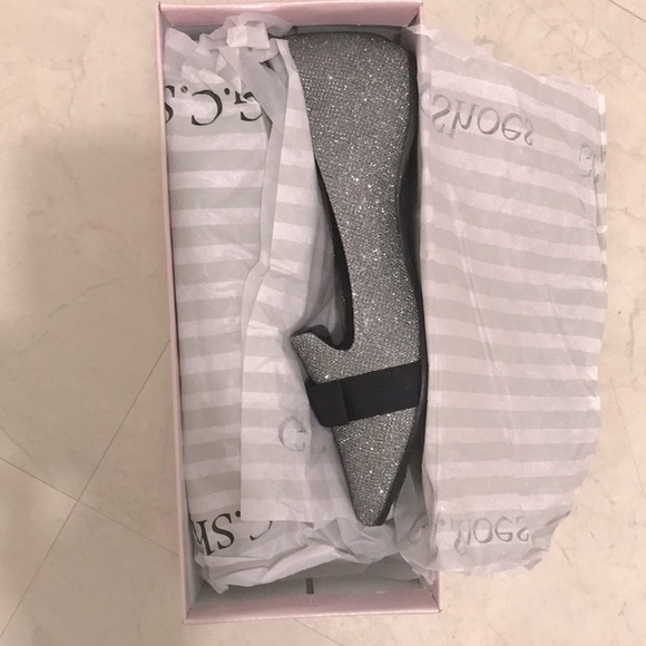 G.C. Shoes ‘ALEGRA’ Sparkly SILVER flat 7.5. NIB. - Picture 5 of 8